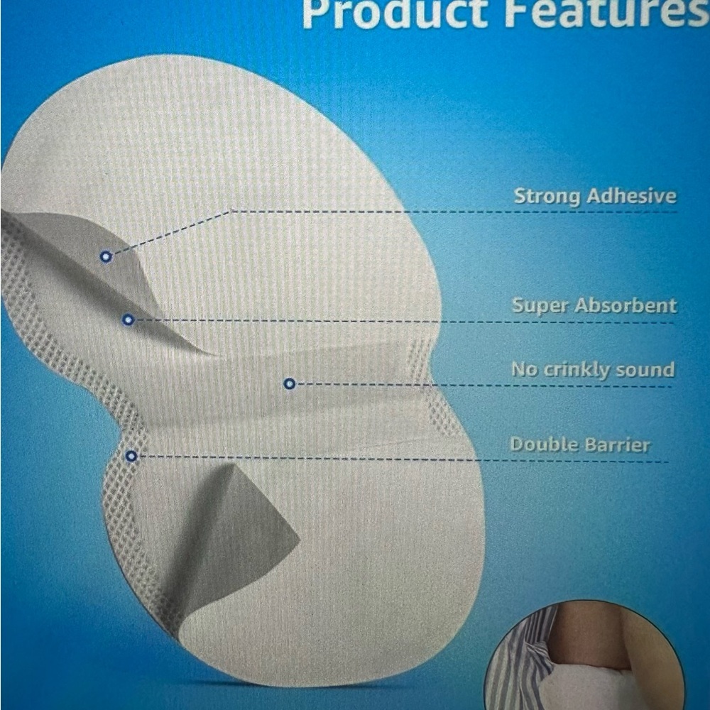 Underarms sweat pads 99 count
